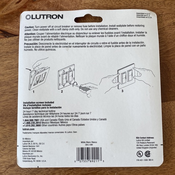 Lutron wallplate - Picture 2 of 2